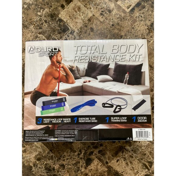 NEW ADURO SPORT Kit Total Body Resistance Bands, Super loop, Door Anchor - Picture 4 of 4